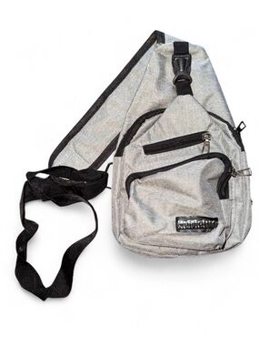 Gray Crossbody Sling Bag for Men - Lightweight Everyday Carry